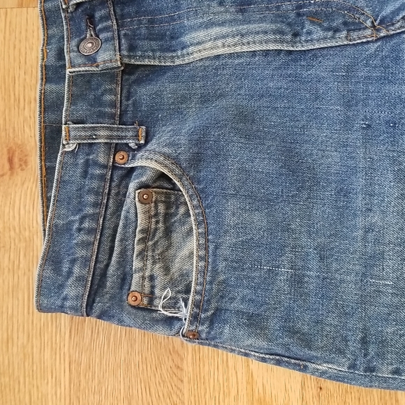 Vintage, Levi's, 505, 30/29 w/ Talon 42 Zipper Pull - Picture 5 of 16